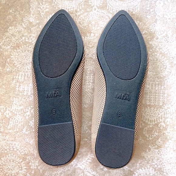 Brand New Mia Girl Woven Stretch Neutral Slip On Fly Knit Pointed Toe Flats - Picture 12 of 15